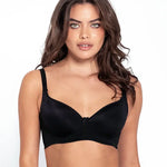 Brasier copa completa Diane & Geordi con base ancha y varillas laterales. Color negro