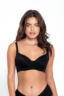 Brasier copa completa Diane & Geordi con base ancha y varillas laterales. Color negro