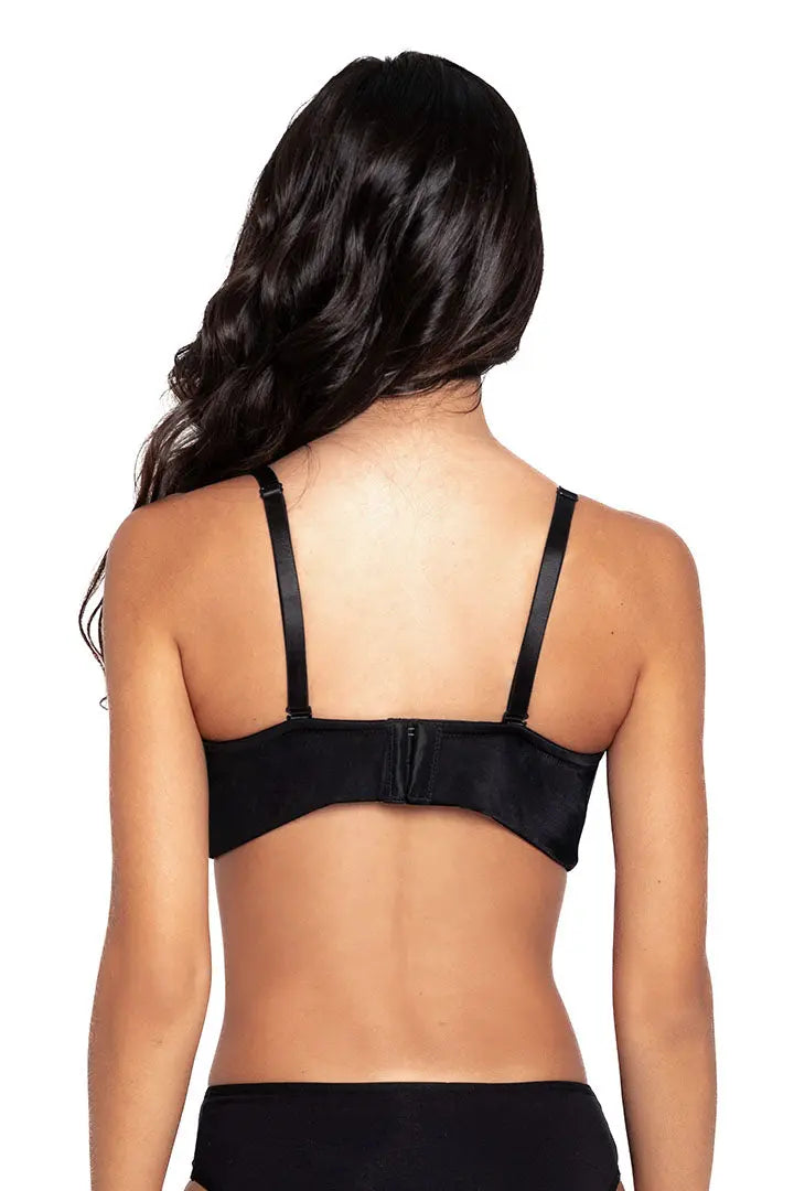 Brasier strapless Diane en microfibra con Powernet y elásticos antideslizantes, referencia 021899, color negro