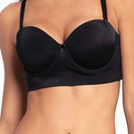 Brasier strapless Diane en microfibra con Powernet y elásticos antideslizantes, referencia 021899, color negro