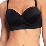 Brasier strapless Diane en microfibra con Powernet y elásticos antideslizantes, referencia 021899, color negro