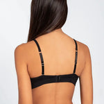 Brasier copa triangular Diane Chic con copas lisas y cargaderas ajustables, referencia 091074, color negro