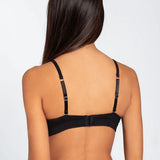 Brasier copa triangular Diane Chic con copas lisas y cargaderas ajustables, referencia 091074, color negro