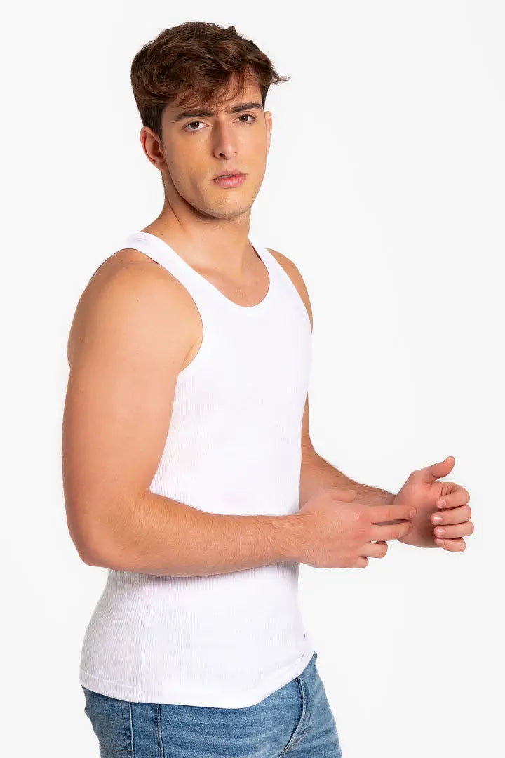 Camiseta cuello redondo acanalada (2203) Diane & Geordi Colombia