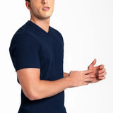 Camiseta cuello V acanalada (2682) Diane & Geordi Colombia