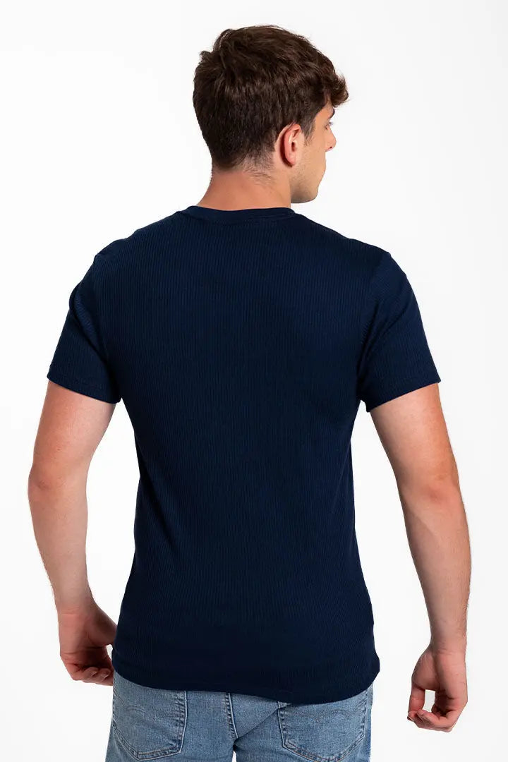 Camiseta cuello V acanalada (2682) Diane & Geordi Colombia