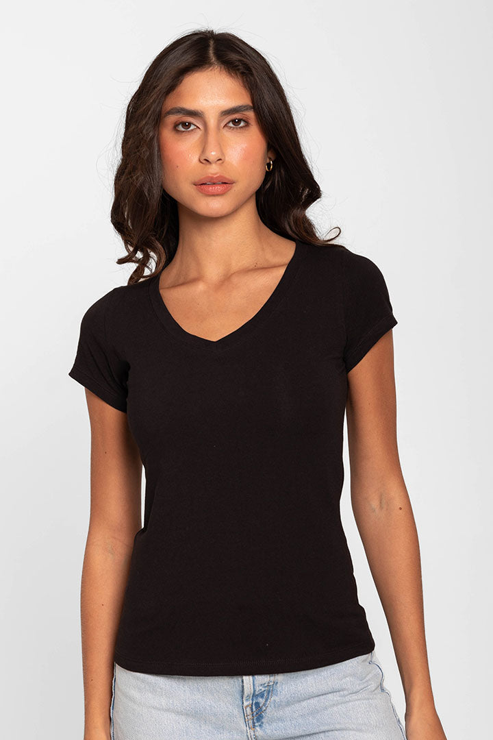 Camiseta cuello V (4303)