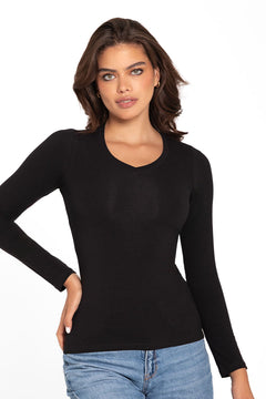 Camiseta cuello V (4306)