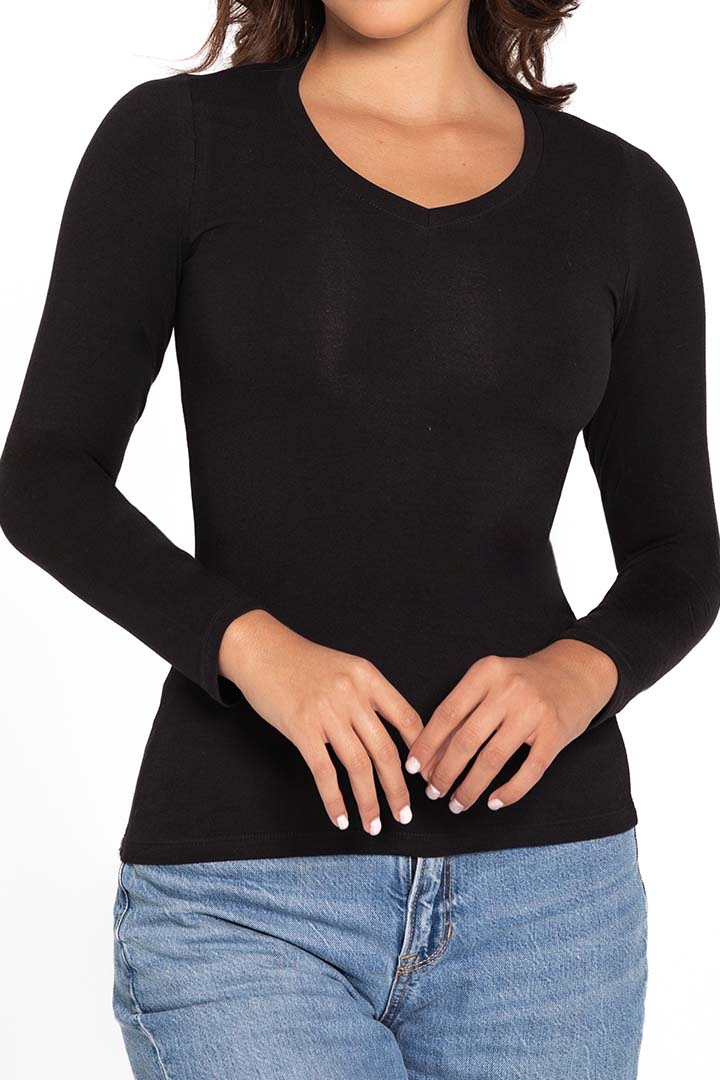 Camiseta Cuello V Manga Larga Diane&Geordi – Diane Geordi Colombia