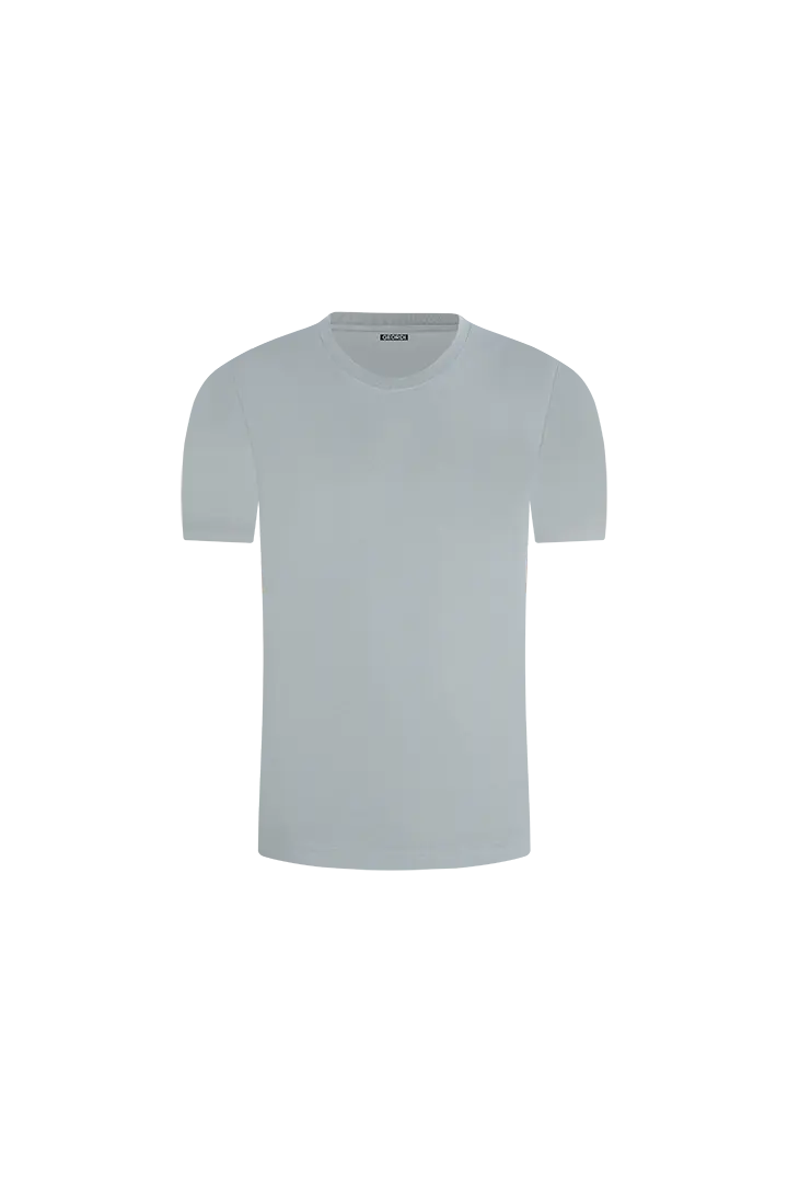 Camiseta básica cuello redondo Diane&Geordi. Color verde titan 