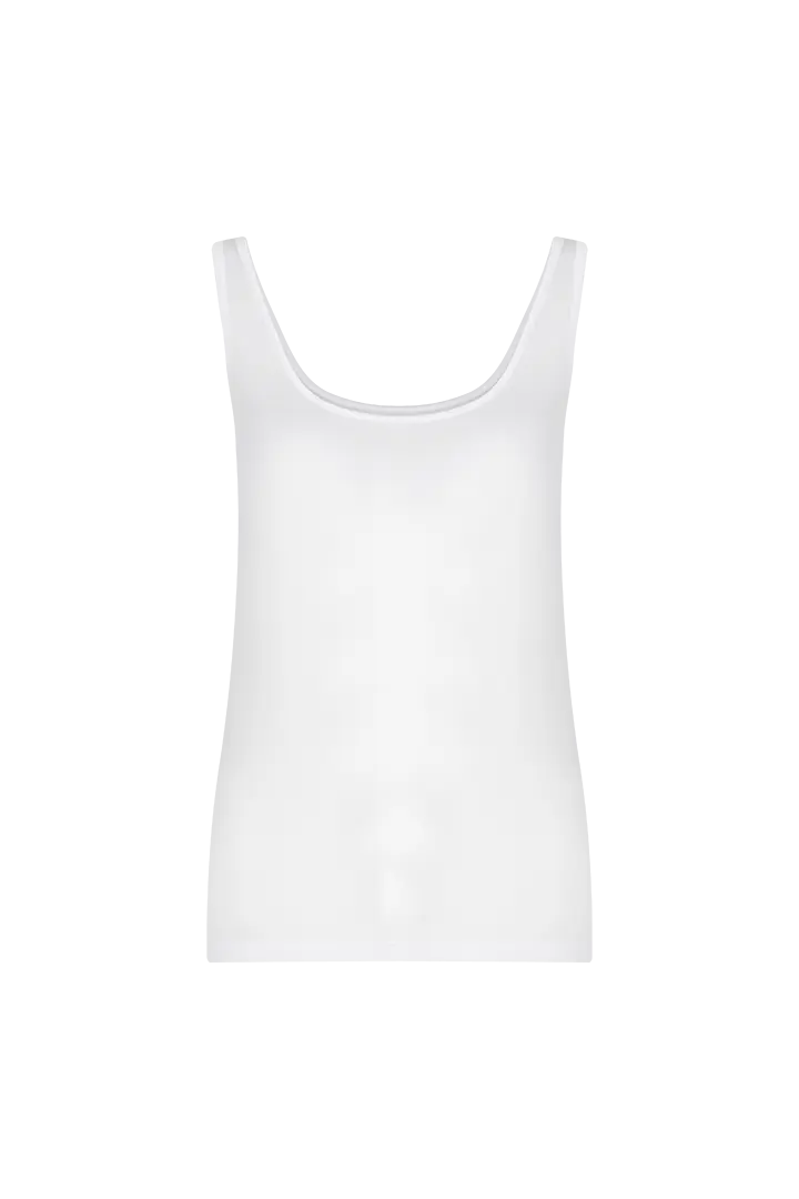 Camiseta básica manga sisa en microfibra para mujer Diane & Geordi color neutro