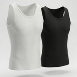 Camiseta cuello redondo acanalada (Pack X2)(2203)