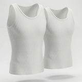 Camiseta cuello redondo acanalada (Pack X2)(2203)
