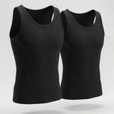 Camiseta cuello redondo acanalada (Pack X2)(2203)