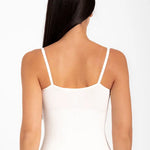 Camisilla seamless de microfibra con tirantes ajustables, color de espalda