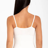 Camisilla seamless de microfibra con tirantes ajustables, color de espalda