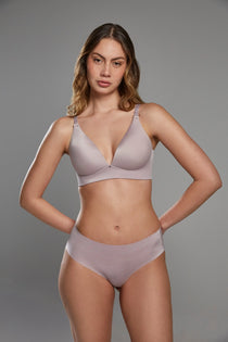 Brasier copa triangular sin varilla con base ancha – vista frontal