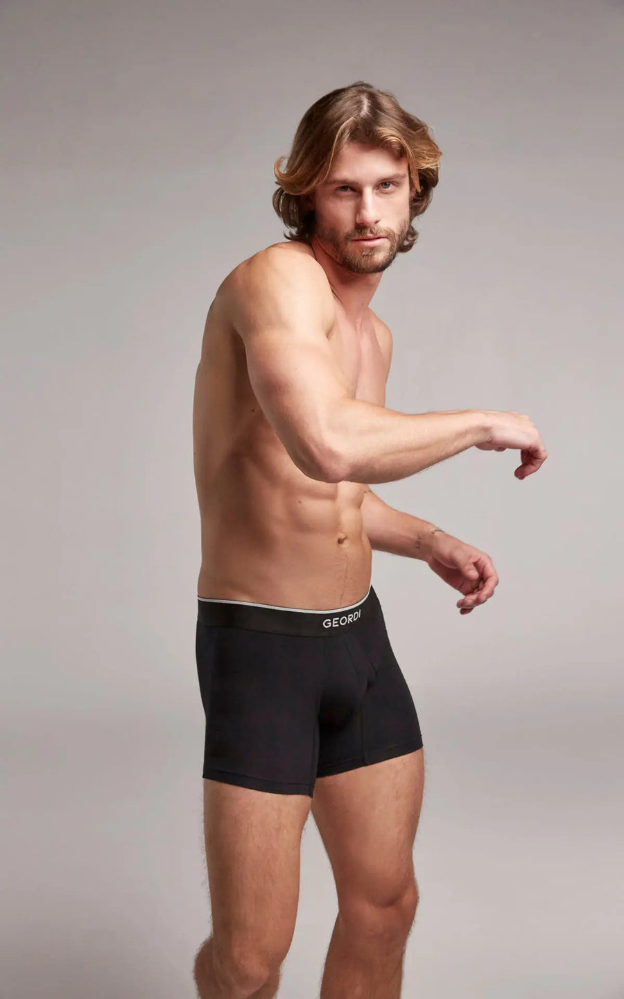 Bóxer Básico Corte Medio de Algodón Confort y Soporte Geordi