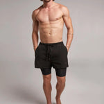 Short deportivo con bóxer interno para hombre compelto