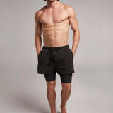 Short deportivo con bóxer interno para hombre compelto