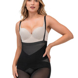 Faja colombiana short corto con efecto levanta glúteos medio y control de abdomen suave