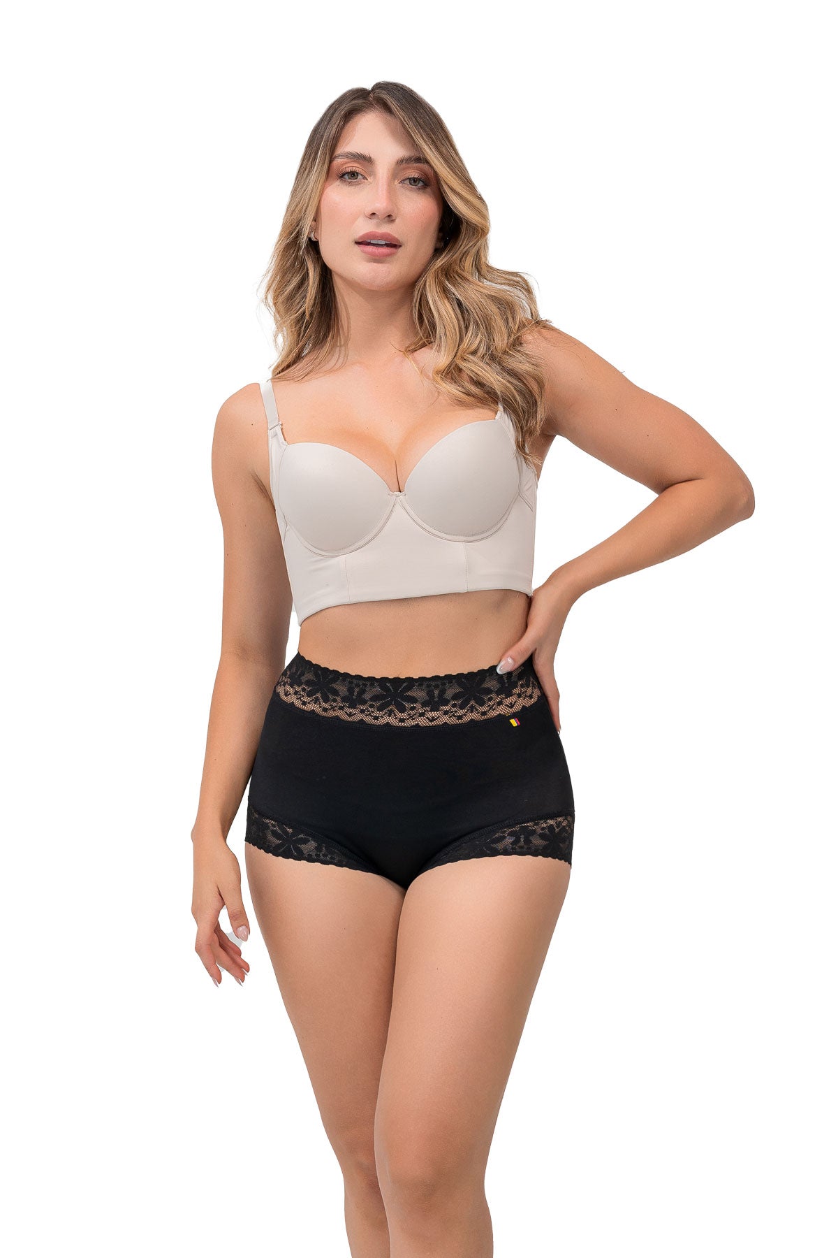 Mini short moldeador SoftControl con encaje siliconado Diane & Geordi