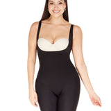 Faja short corto SoftControl senos libres mujer, color negro