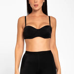 Short moldeador corto PowerControl color negro con encaje en pierna