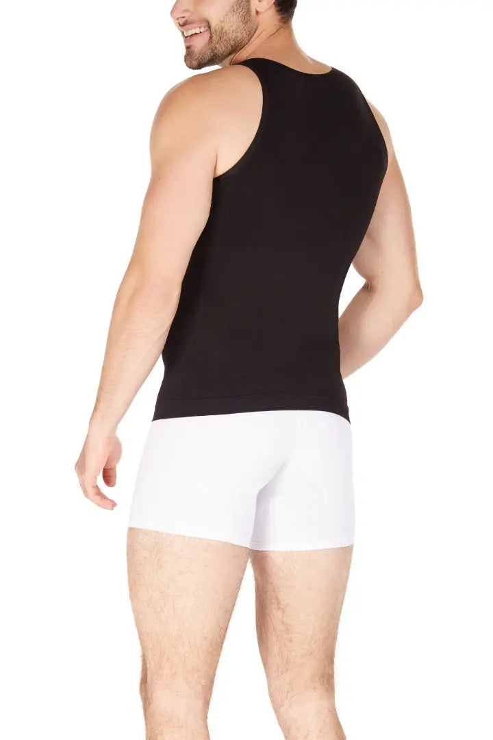 Camisilla Diane & Geordi con cargaderas anchas y ajuste perfecto - para hombre color negro 