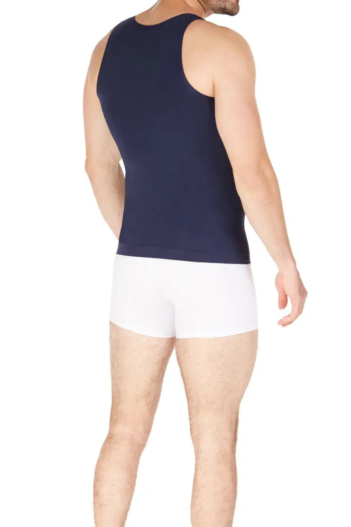 Camisilla Diane & Geordi con cargaderas anchas y ajuste perfecto - para hombre azul oscuro