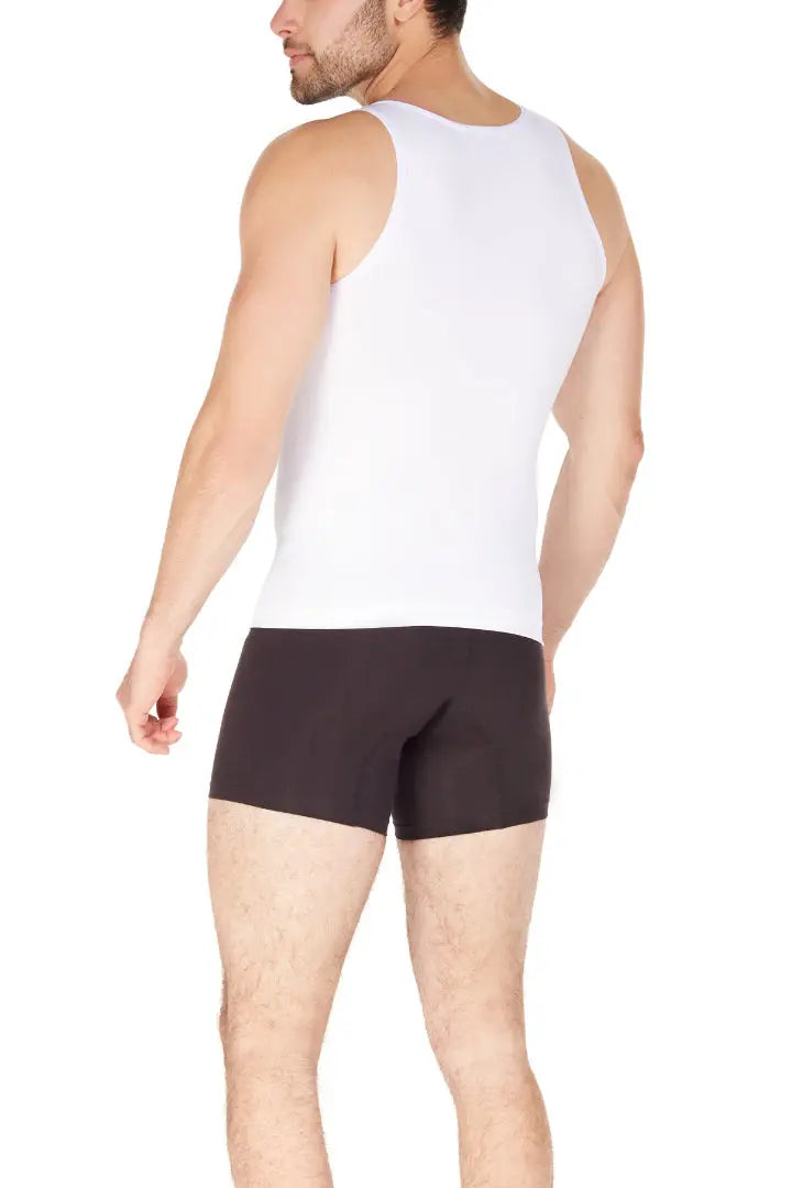 Camisilla Diane & Geordi con cargaderas anchas y ajuste perfecto - para hombre color blanco