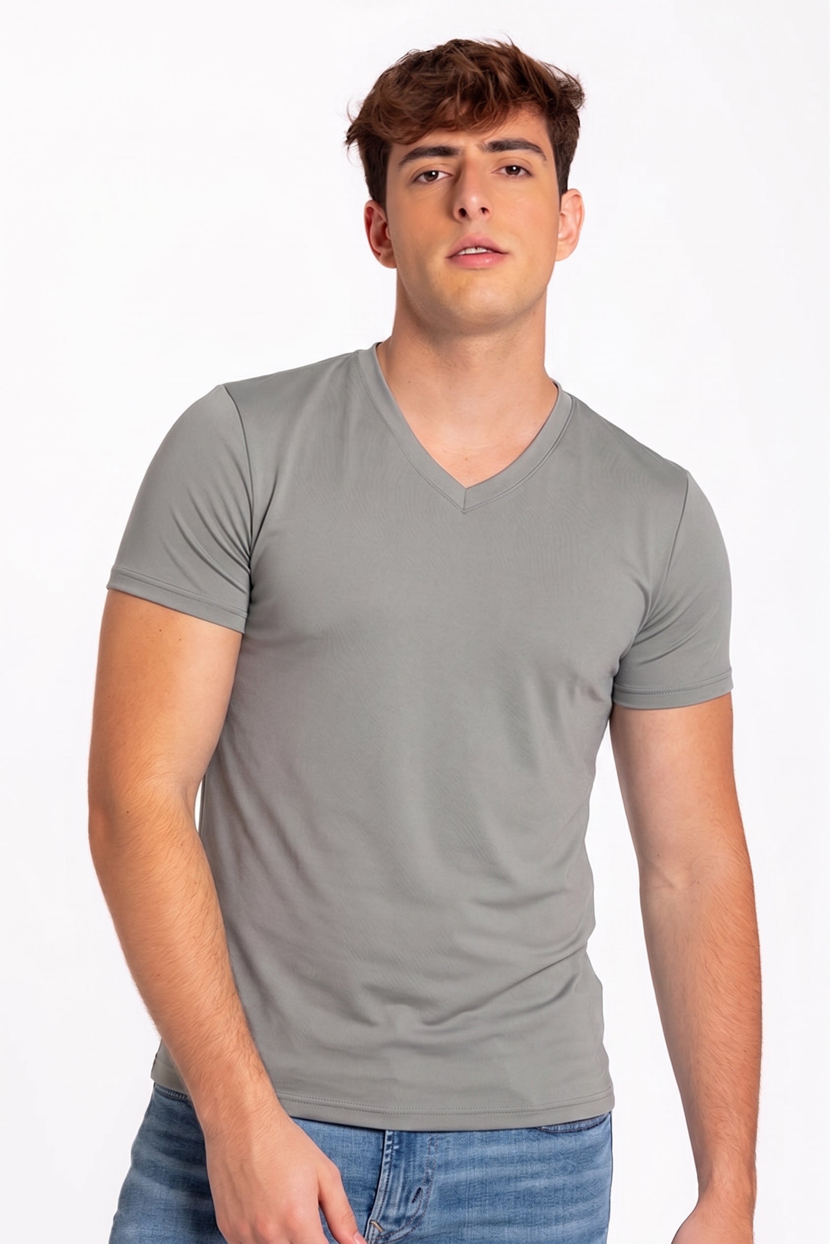Camiseta cuello V (3987)