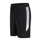 Bermuda deportiva Geordi GO02C4 Negra con gris y blanco
