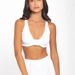 Panty bóxer alto cubrimiento Diane & Geordi, color blanco