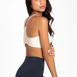 Panty bóxer alto cubrimiento Diane & Geordi, color azul oscuro de lado