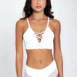 Panty cachetero Diane & Geordi en microfibra y encaje