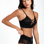 Panty cachetero Diane & Geordi en microfibra y encaje