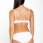 Panty con mayor cubrimiento y costuras invisibles – vista frontal color blanco