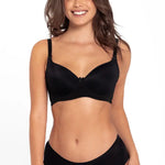 Panty cachetero invisible unicolor con efecto levanta cola – Diane & Geordi, color negro