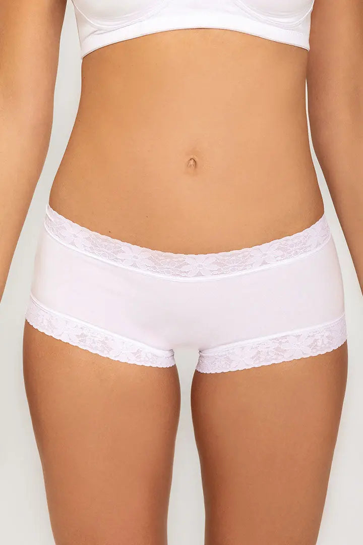 Panty cachetero unicolor con encaje – Diane & Geordi
