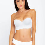 Panty hipster invisible sin costuras en microfibra premium color blanco