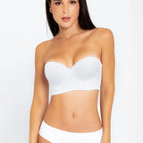 Panty hipster invisible sin costuras en microfibra premium color blanco