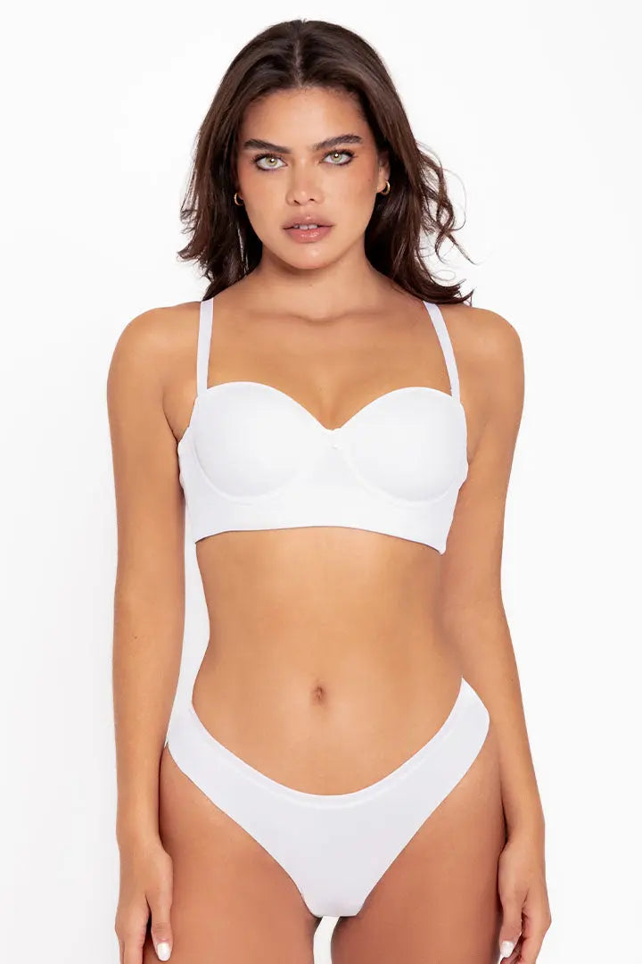 Panty mujer microfibra invisible color color blanco de frene 