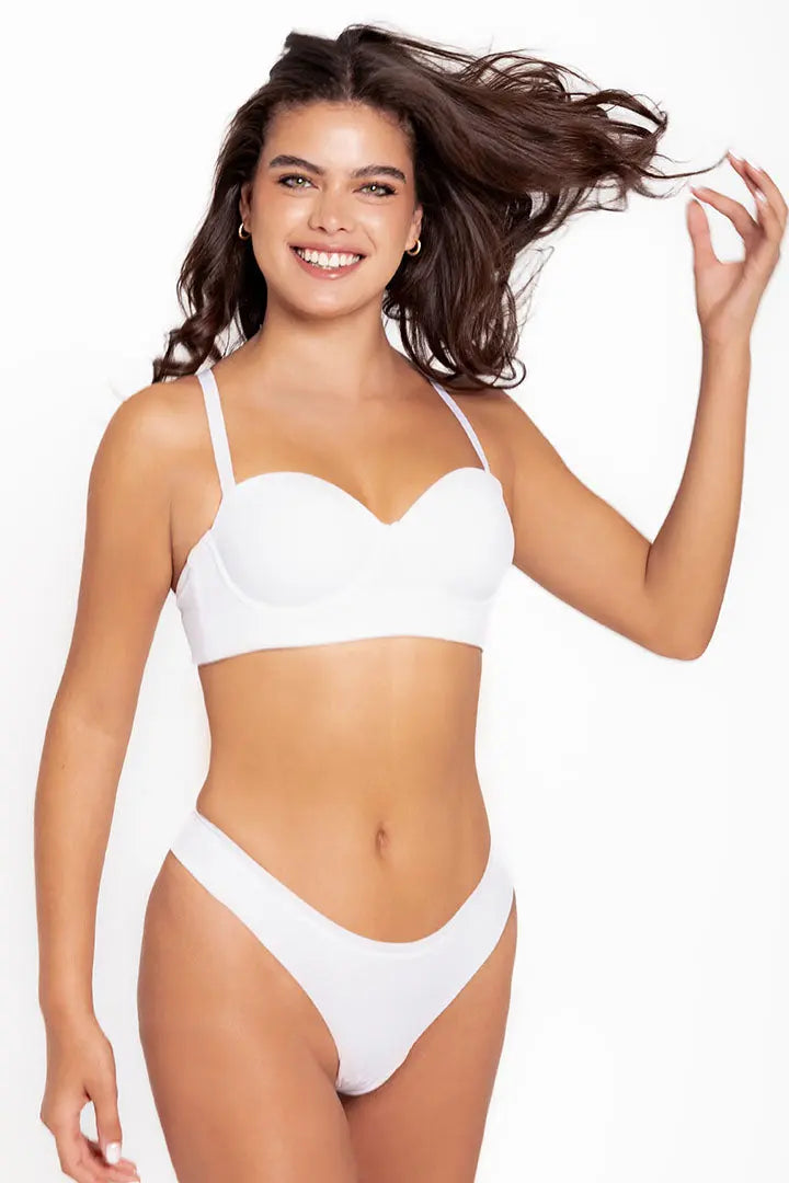 Panty mujer microfibra invisible color color blanco
