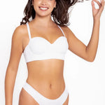 Panty mujer microfibra invisible color color blanco