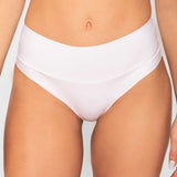 Panty Diane & Geordi en microfibra colro blanco plano detalle 
