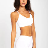 Panty bóxer seamless sin costuras en cintura y piernas – Diane & Geordi, color blanco de lado