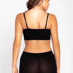 Panty bóxer seamless sin costuras en cintura y piernas – Diane & Geordi, color negro  de espalda