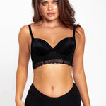 Panty de algodón con cubrimiento alto y ajuste cómodo, color negro