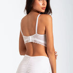 Panty de algodón con cubrimiento alto y ajuste cómodo, color blanco